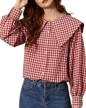 Women Regular Fit Checks Shirt-image-36