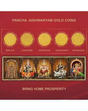 10 G 22Kt Divine Pancha Aishwaryam Gold Coins-image-33