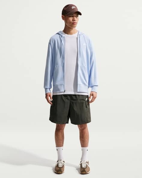 NIKE Men Club Regular Fit Full-Zip French Terry Hoodie
