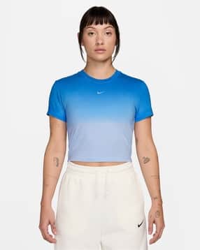 nike Women Kismet Slim Fit Mod Crop Crew-Neck T-Shirt-picture-42