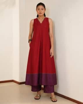 pink fort Women 2-Piece Kurta & Pants Suit-picture-19
