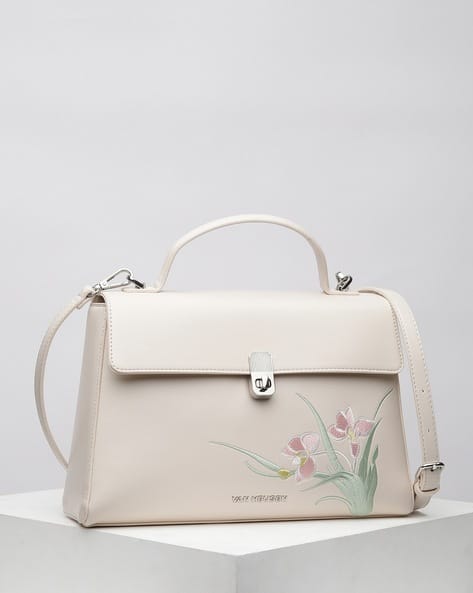 VAN HEUSEN Women Floral Print Satchel with Detachable Strap