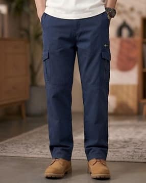 buda jeans co Men Relaxed Fit Mid-Rise Cargo Pants-picture-19