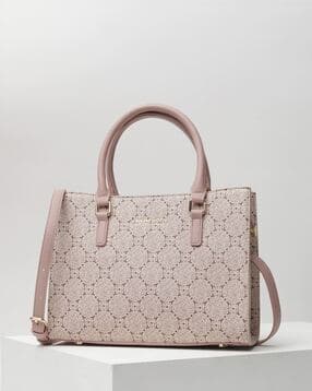 van heusen Women Geometric Print Satchel with Detachable Strap-picture-22