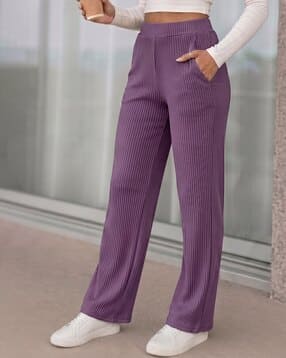 leia Women Ribbed Relaxed Fit Pants-picture-52