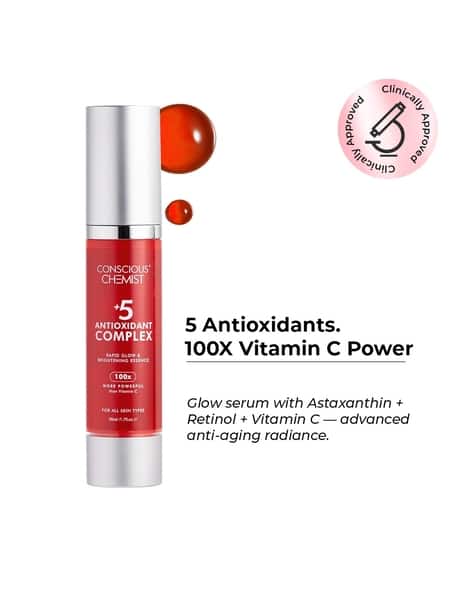 Conscious Chemist 5 Antioxidant Complex Rapid Glow & Brightening Face Serum