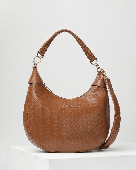 VAN HEUSEN Women Checked Hobo Bag