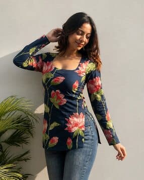 nyrika Women Floral Print Tailored Fit Top-picture-50