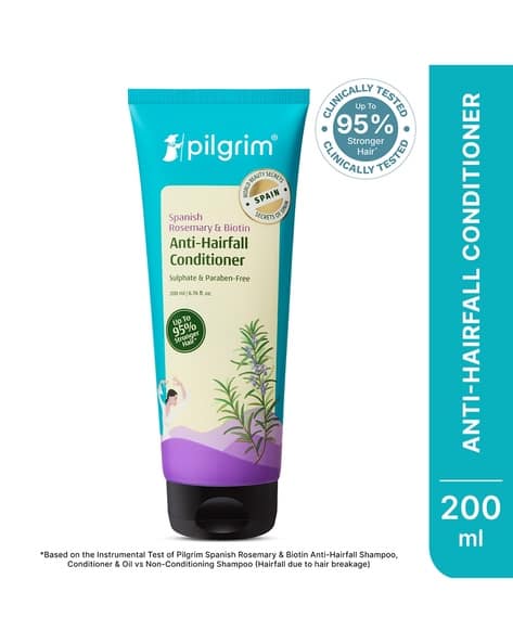 Pilgrim Spanish Rosemary And Biotin Anti-Hairfall Conditioner For Reducing Hair Loss And Breakage