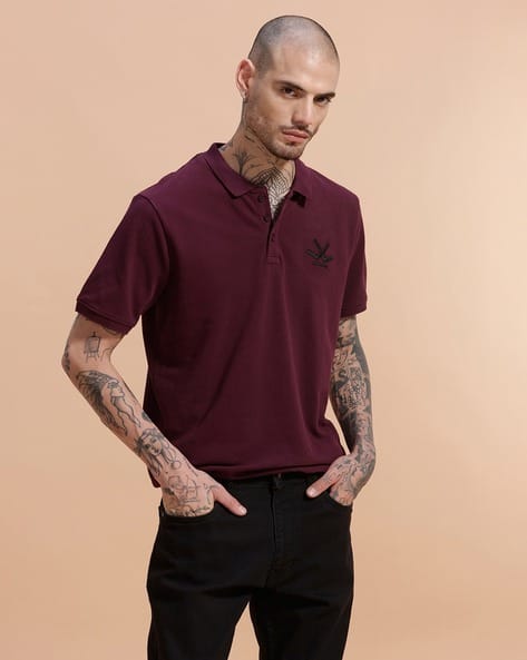 WROGN Men Slim Fit T-Shirt