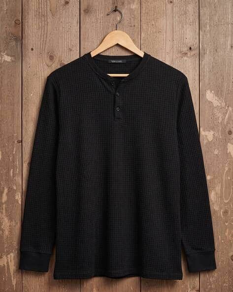 Buda Jeans Co Men Regular Fit Henley T-Shirt