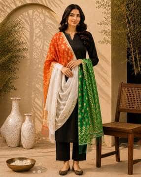 indie picks Geometric Woven Dupatta-picture-46
