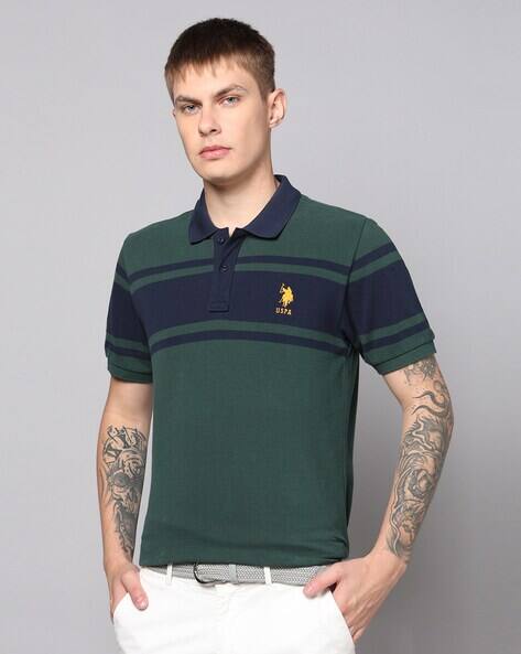 U.S. Polo Assn. Men Regular Fit Pique Polo T-Shirt