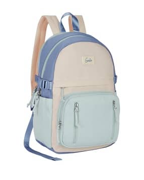 genie Women Colourblock Laptop Backpack with Adjustable Straps-picture-40