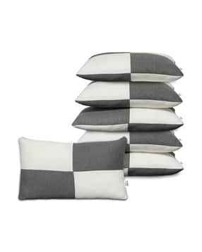 Pack of 6 Microfiber Filling Rectangle Pillow 27" x 16"-image-39