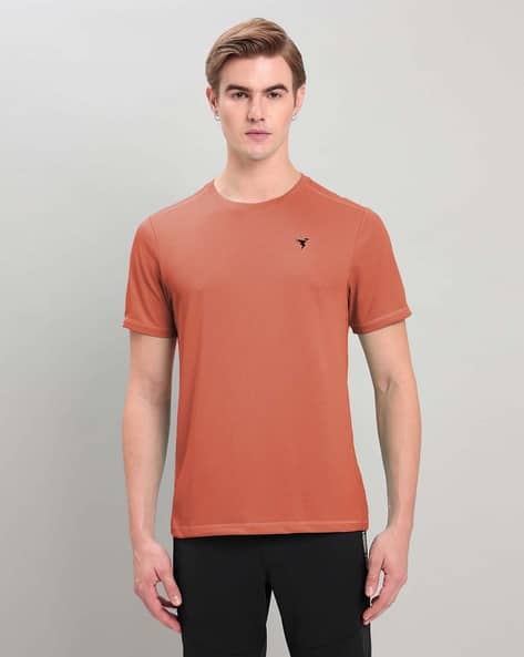 Men Slim Fit Round Neck T-Shirt