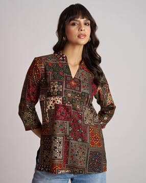 nyrika Women Printed Relaxed Fit Top-picture-23