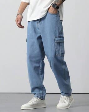 alpha tribe Men Mid-Rise Relaxed Fit Denim Jeans-picture-43