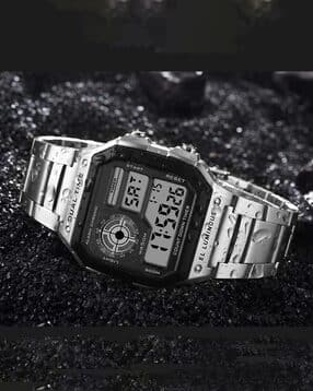 shocknshop Men Digital Watch with Stainless Steel Strap - WCH53-picture-20
