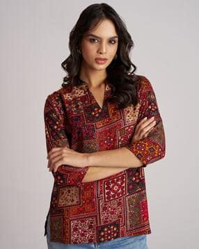 nyrika Women Printed Relaxed Fit Top-picture-20