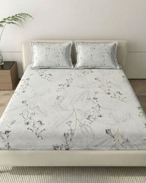 Cotton Double Bedsheet with Pillow Cover-image-9