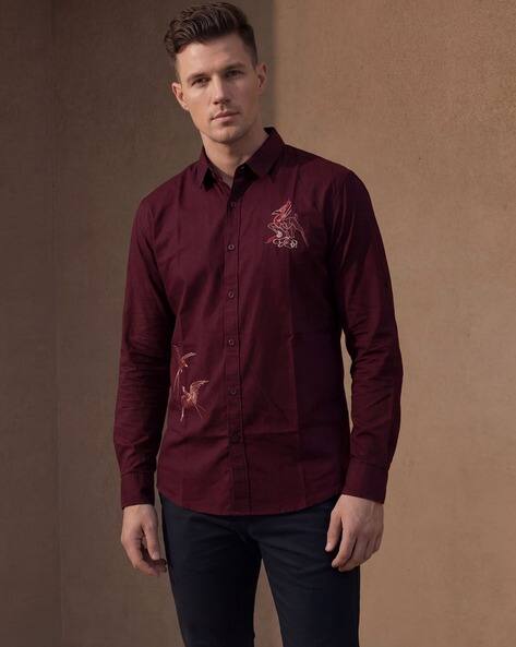 NEONOMAD Men Printed Regular Fit Shirt with Full Sleeves