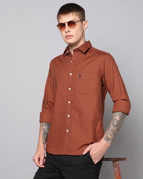 u.s. polo assn. Men Cutaway-Collar Tailored Fit Shirt-picture-12