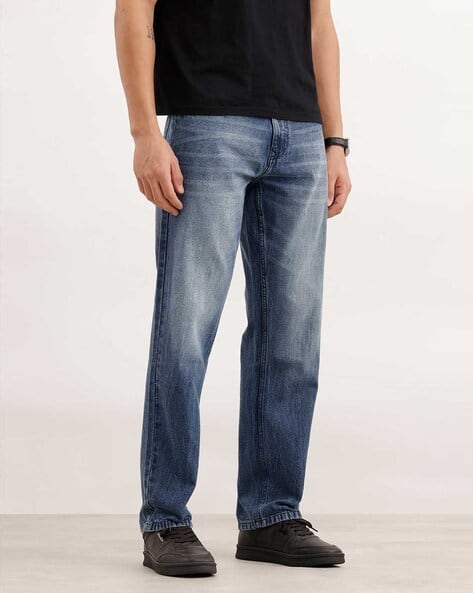 WROGN Men Mid-Rise Relaxed-Fit Jeans - Image 4
