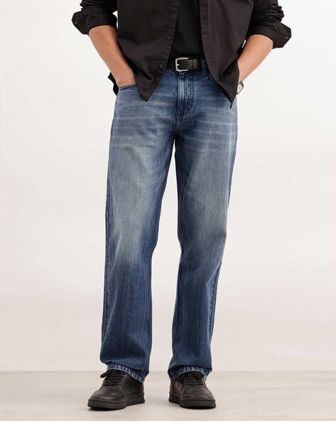 WROGN Men Mid-Rise Relaxed-Fit Jeans - Image 1