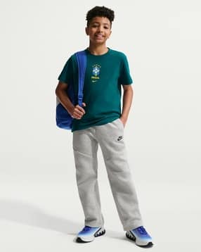 Unisex Brazil National Team Crest Regular Fit T-Shirt-image-3