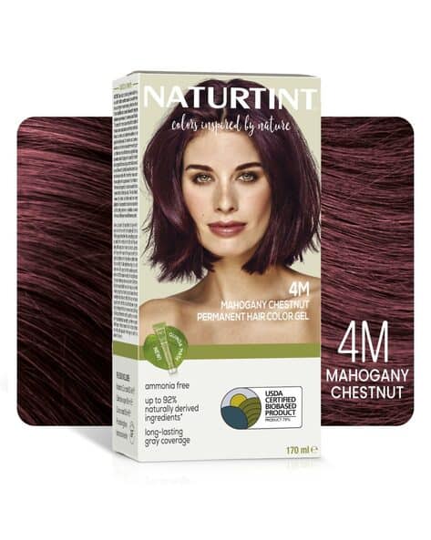 NATURTINT Permanent Hair Colour Gel Mahogany Brown 4M