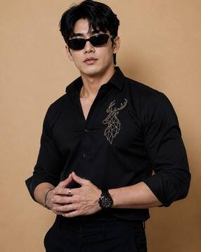 buda jeans co Men Embroidered Regular Fit Shirt-picture-40