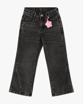 yousta Girls Lightly Washed Bootcut Jeans-picture-38
