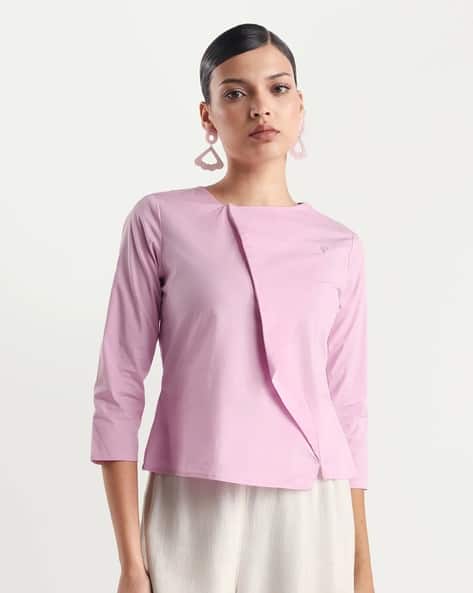 RAREISM Women Regular Fit Top with V-Neck