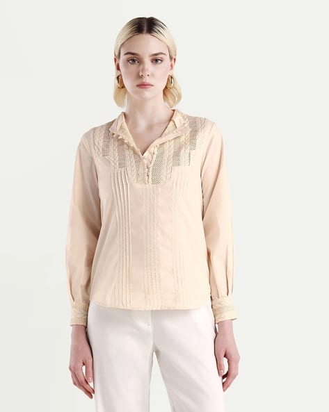 RAREISM Women Self-Design Regular Fit Top