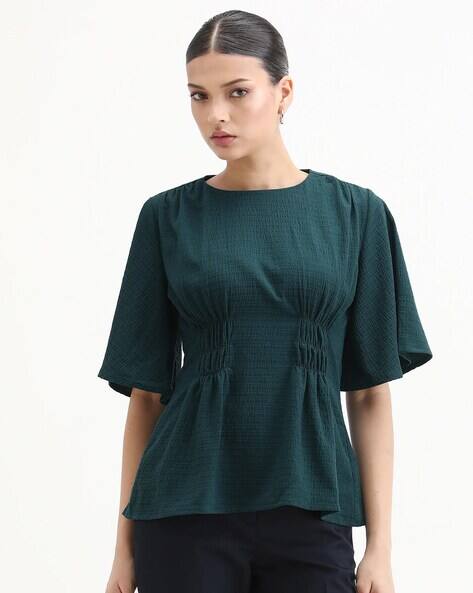 RAREISM Women Regular Fit Crew Neck Top
