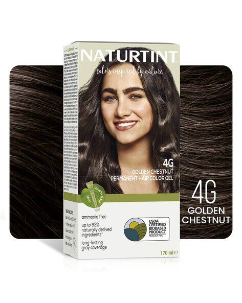 NATURTINT Permanent Hair Colour Gel Golden Brown 4G