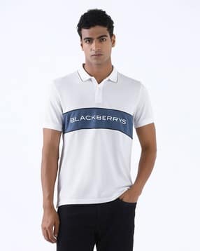 blackberrys Men Brand Print Slim Fit Polo T-Shirt-picture-53