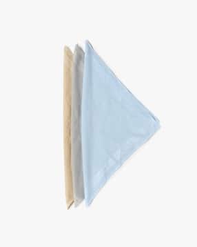yousta Men Pack of 3 Striped Cotton Handkerchiefs-picture-17