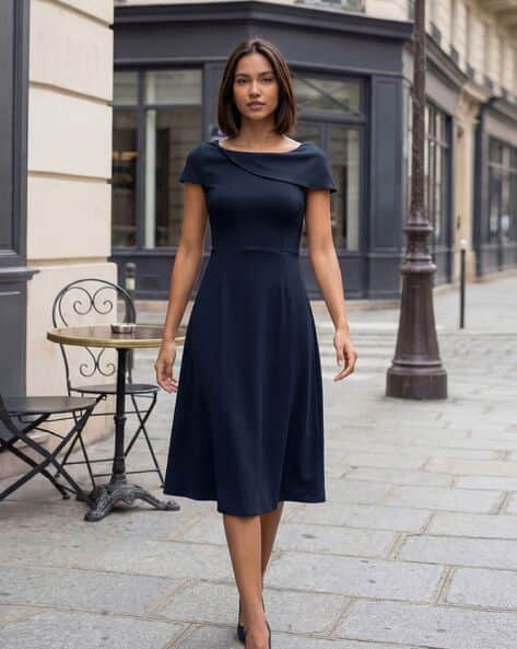 Fyre Rose Women Boat-Neck Fit & Flare Dress