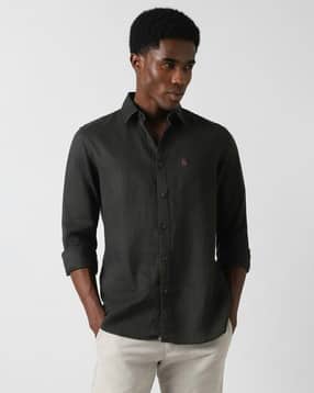 van heusen Men Slim Fit Shirt with Spread Collar-picture-12