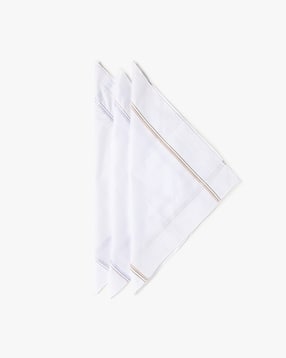 yousta Men Pack of 3 Striped Cotton Handkerchiefs-picture-21