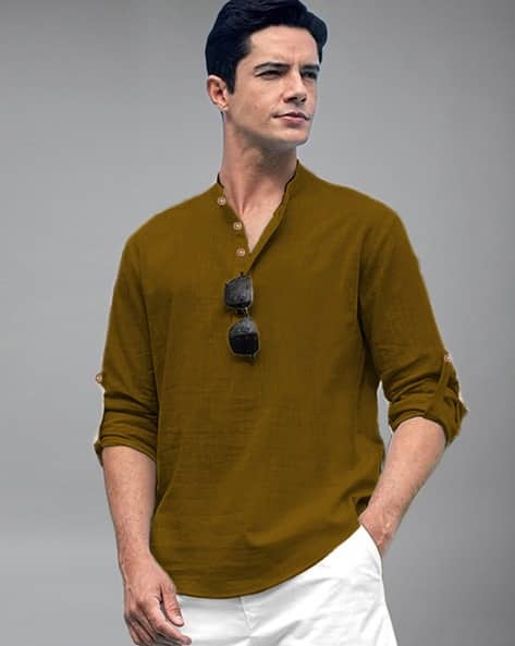 NEONOMAD Men Slim Fit Short Kurta