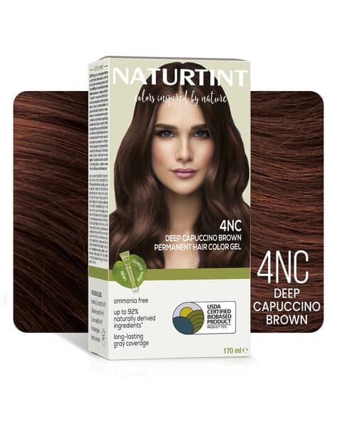NATURTINT Permanent Hair Colour Gel Deep Cappuccino Brown 4NC