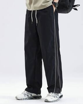 alpha tribe Men Straight Track Pants with Insert Pockets-picture-52