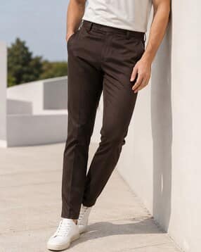 buda jeans co Men Slim Fit Mid-Rise Trousers-picture-35
