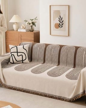 aazeem Printed Chenille Sofa Cover  -picture-4
