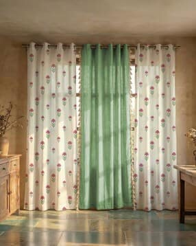 Cotton Printed Curtains - Pack of 3-image-9