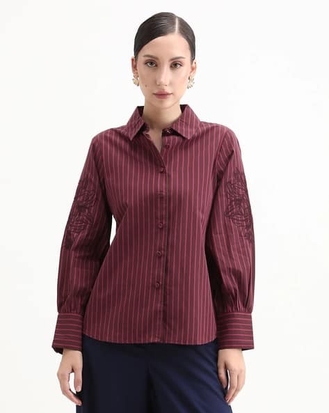 RAREISM Women Classic Regular Fit Shirt