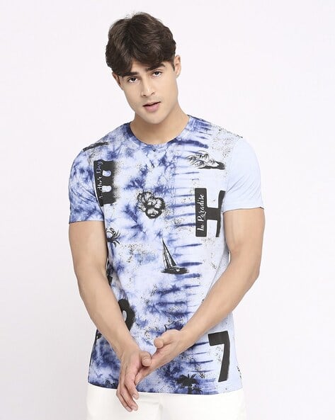 Being Human Men Graphic Print Slim Fit Crew-Neck T-Shirt